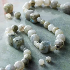 6 Pack: Labradorite Stone Mix Beads by Bead Landing™