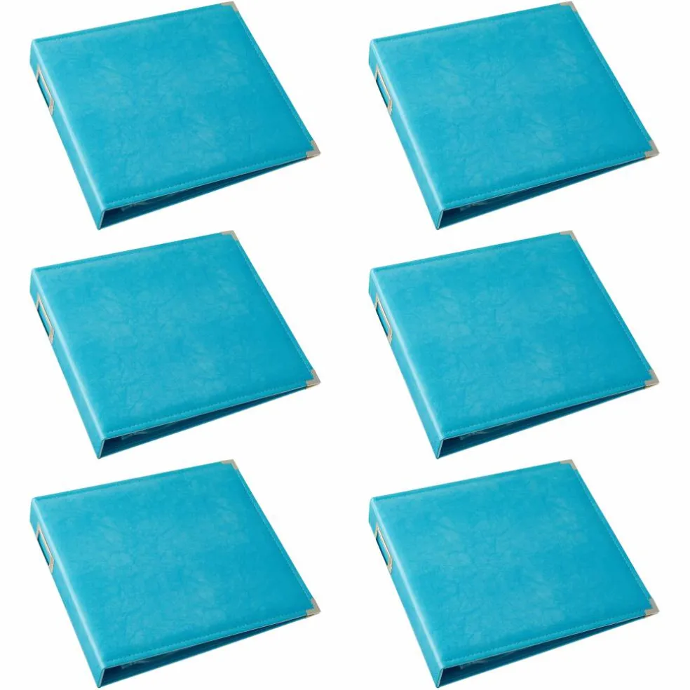 6 Pack: Leather D-Ring Scrapbook Album by Recollections®