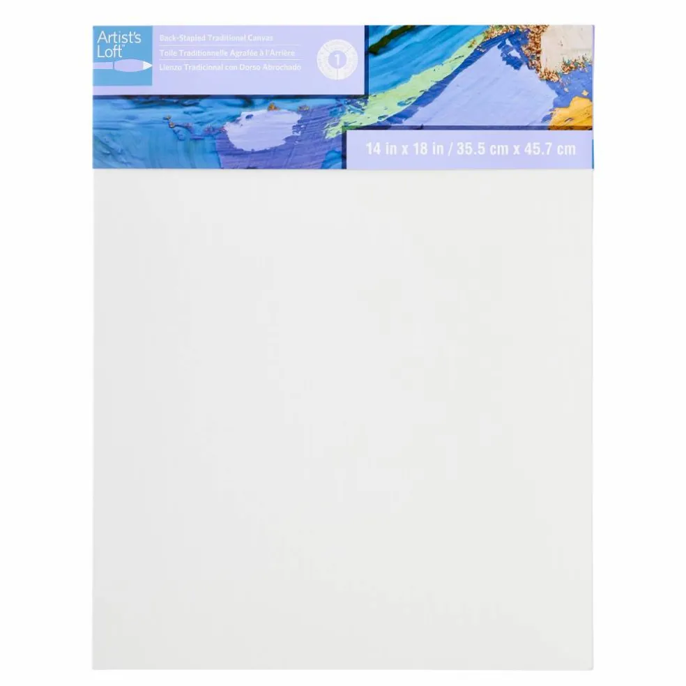 12 Pack: Level 1 Back Stapled Traditional Canvas by Artist's Loft™