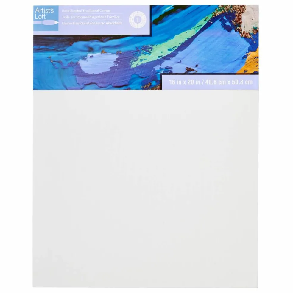 12 Pack: Level 1 Back Stapled Traditional Canvas by Artist's Loft™