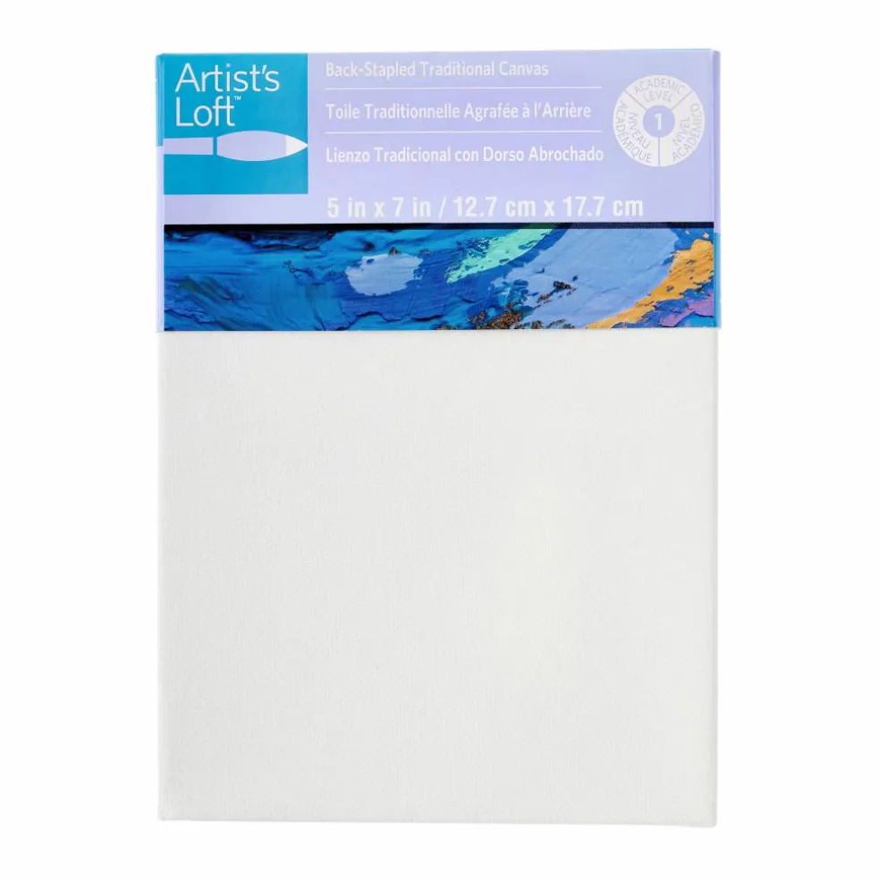 12 Pack: Level 1 Back Stapled Traditional Canvas by Artist's Loft™