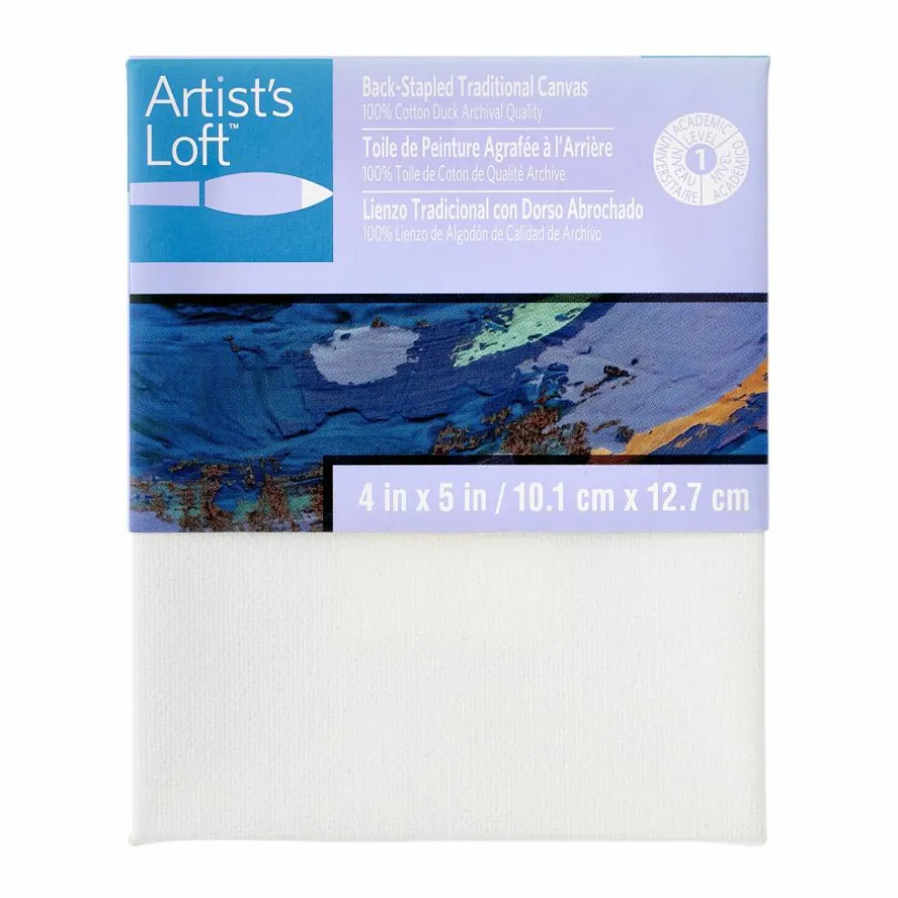 12 Pack: Level 1 Back Stapled Traditional Canvas by Artist's Loft™