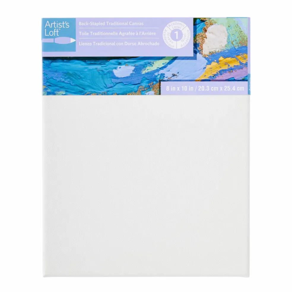 12 Pack: Level 1 Back Stapled Traditional Canvas by Artist's Loft™