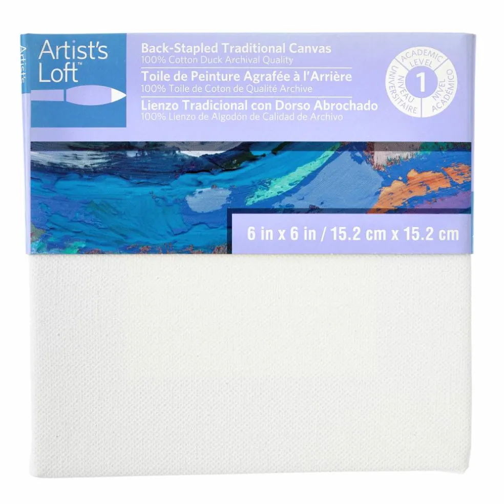 12 Pack: Level 1 Back Stapled Traditional Canvas by Artist's Loft™