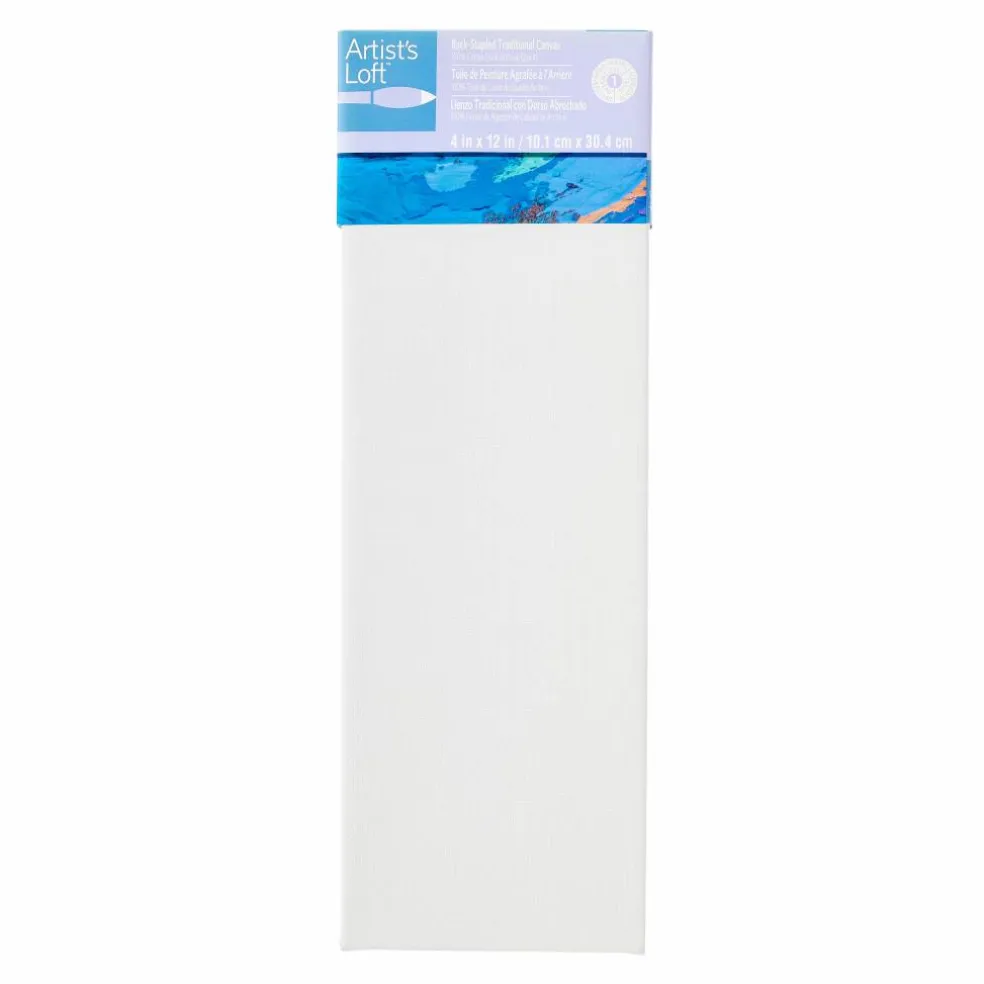 12 Pack: Level 1 Back Stapled Traditional Canvas by Artist's Loft™