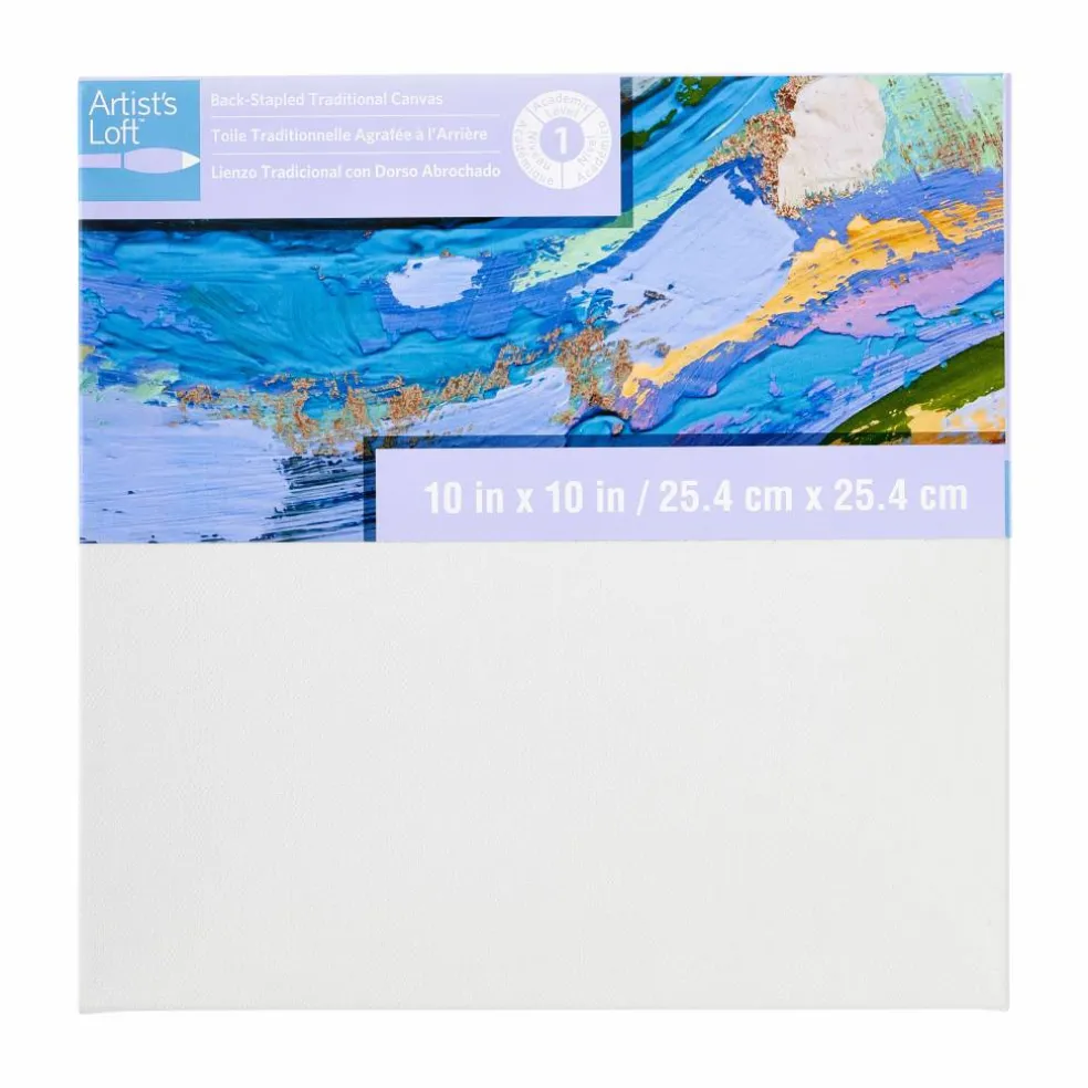12 Pack: Level 1 Back Stapled Traditional Canvas by Artist's Loft™