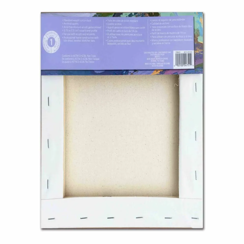 12 Pack: Level 1 Back Stapled Traditional Canvas by Artist's Loft™
