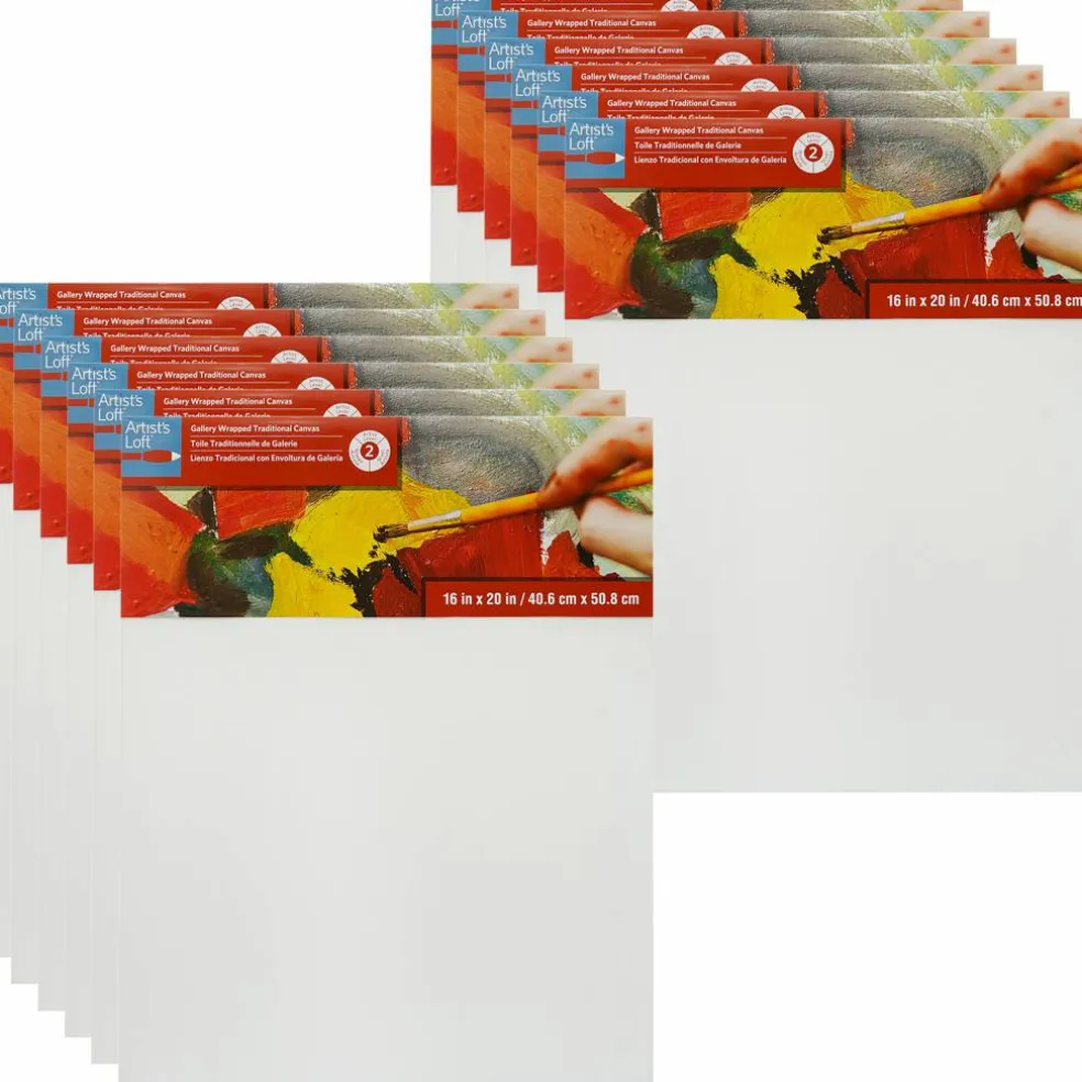 12 Pack: Level 2 Gallery Wrapped Traditional Canvas by Artist's Loft®
