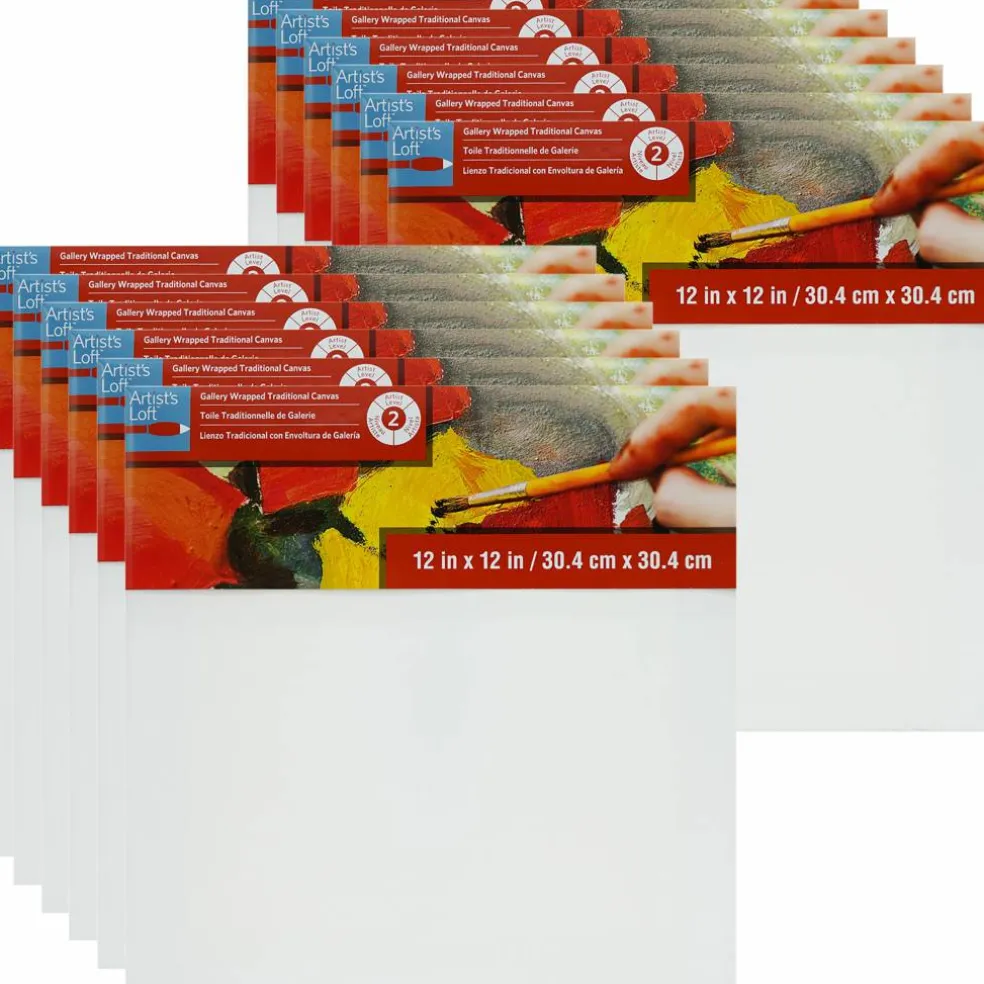 12 Pack: Level 2 Gallery Wrapped Traditional Canvas by Artist's Loft®