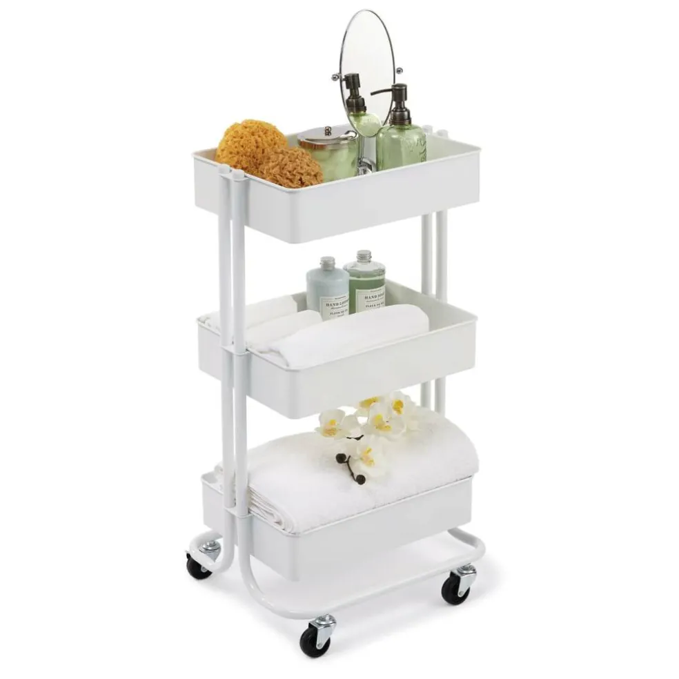 12 Pack: Lexington 3-Tier Rolling Cart by Simply Tidy®