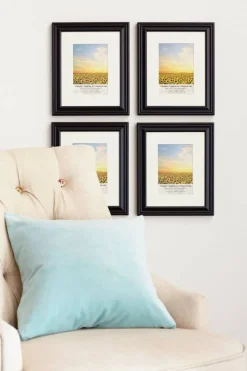 4 Pack Lifestyles 5" x 7" Black Frame with Mat by Studio Décor®
