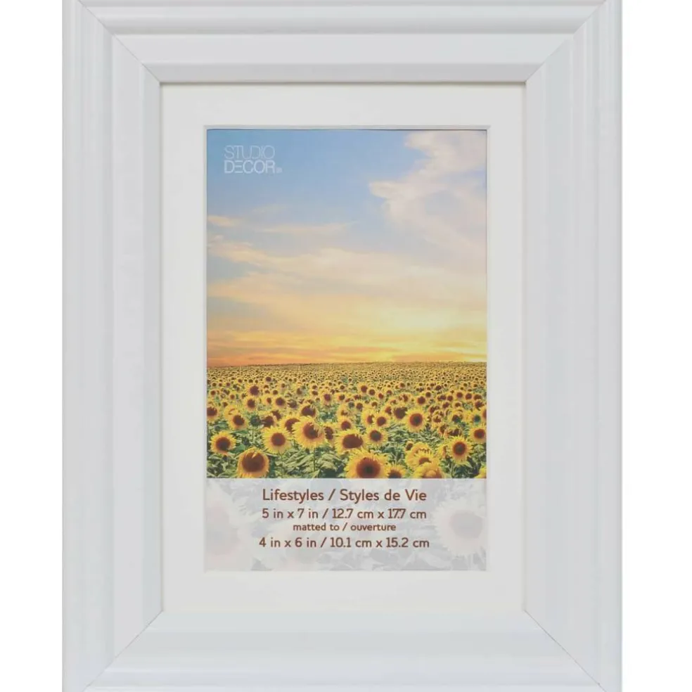 5 Pack Lifestyles 4" x 6" White Frame with Mat by Studio Décor®