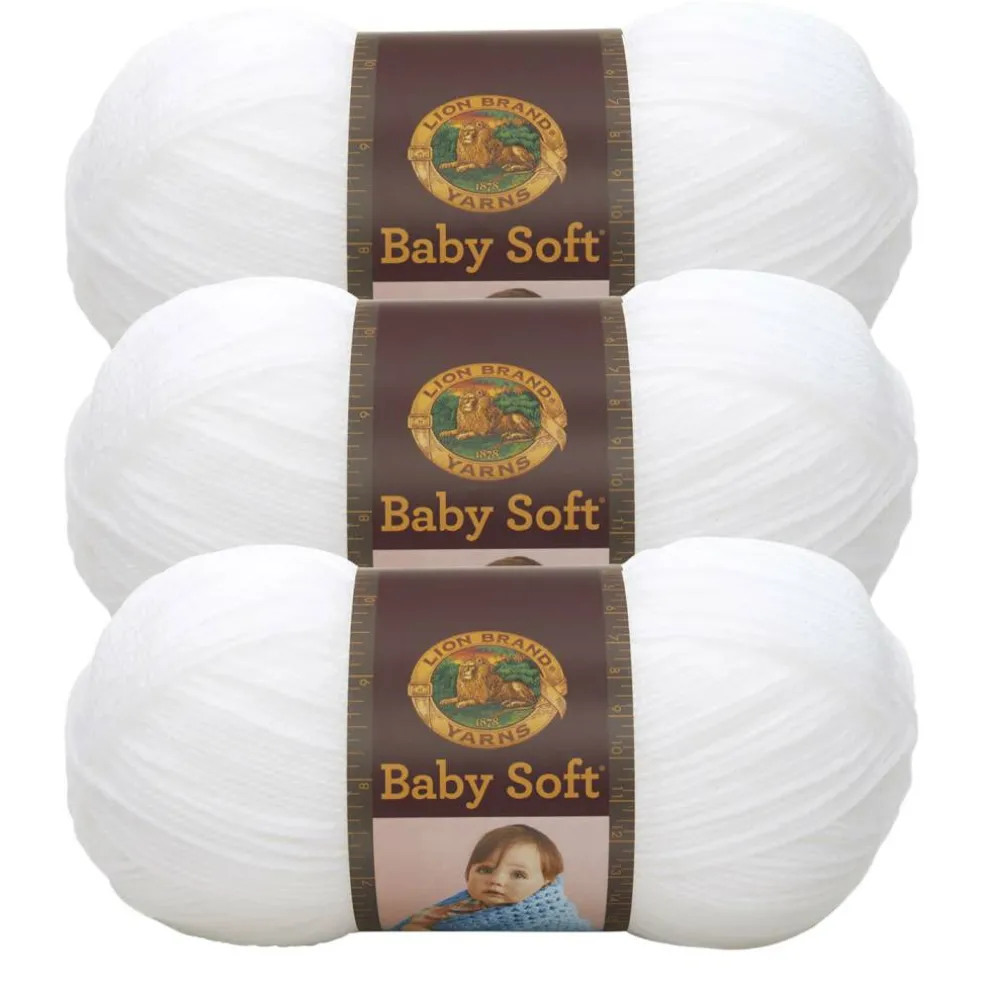 3 Pack Lion Brand® Baby Soft® Yarn