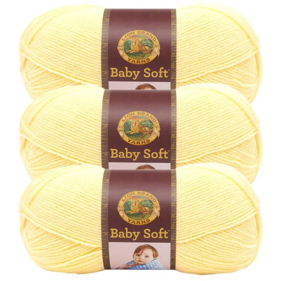 3 Pack Lion Brand® Baby Soft® Yarn