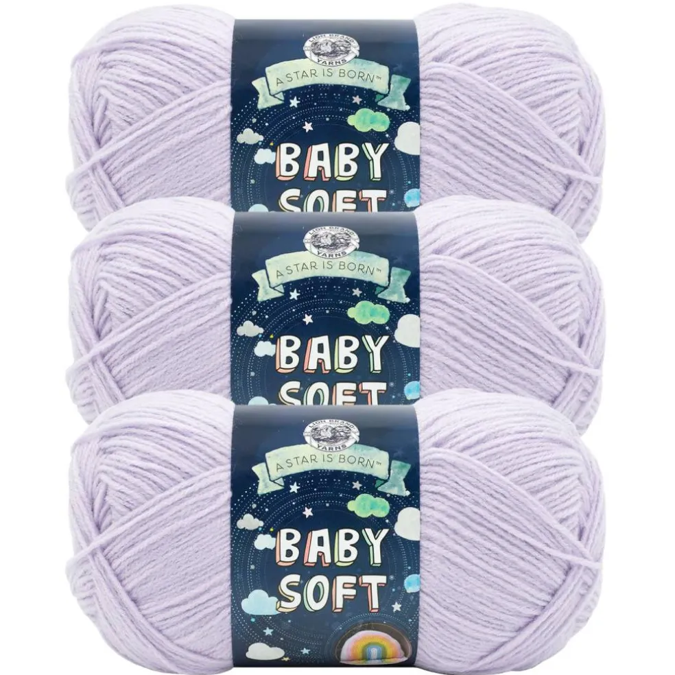 3 Pack Lion Brand® Baby Soft® Yarn