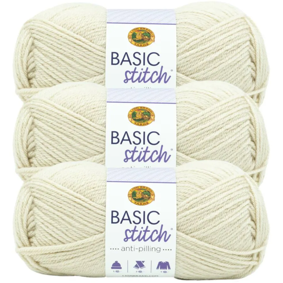 3 Pack Lion Brand® Basic Stitch Anti Pilling™ Yarn