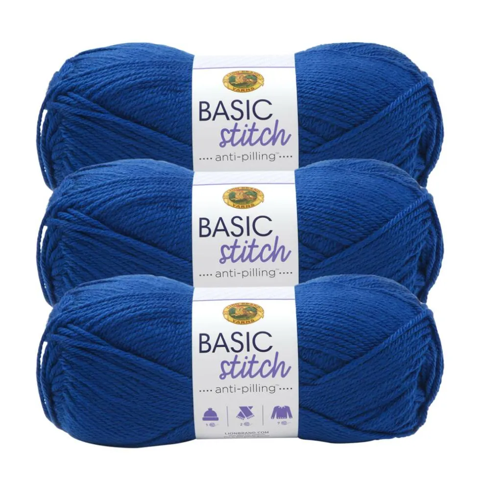 3 Pack Lion Brand® Basic Stitch Anti Pilling™ Yarn