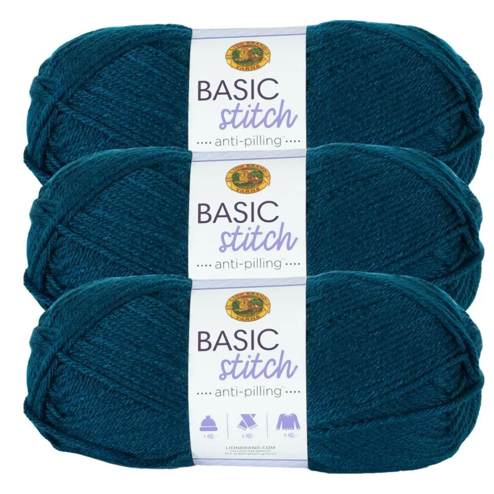 3 Pack Lion Brand® Basic Stitch Anti Pilling™ Yarn