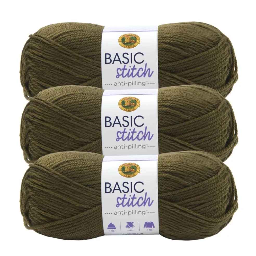 3 Pack Lion Brand® Basic Stitch Anti Pilling™ Yarn
