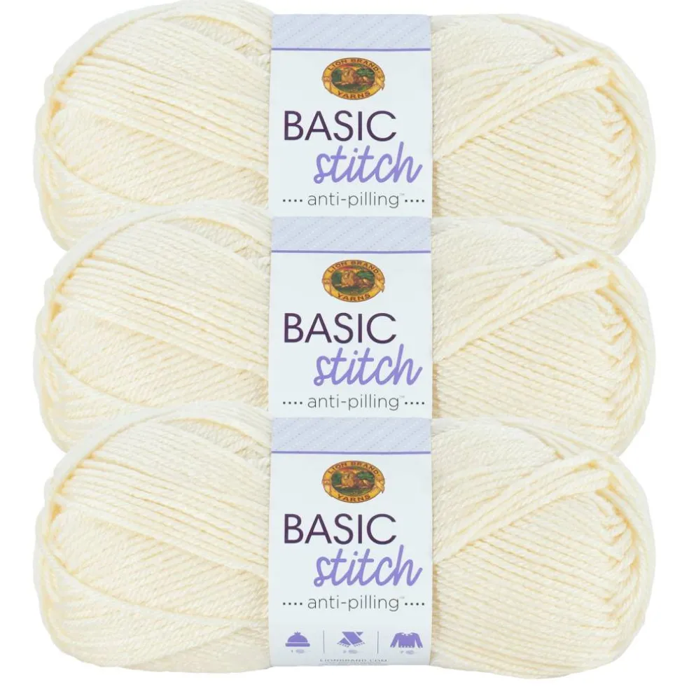 3 Pack Lion Brand® Basic Stitch Anti Pilling™ Yarn