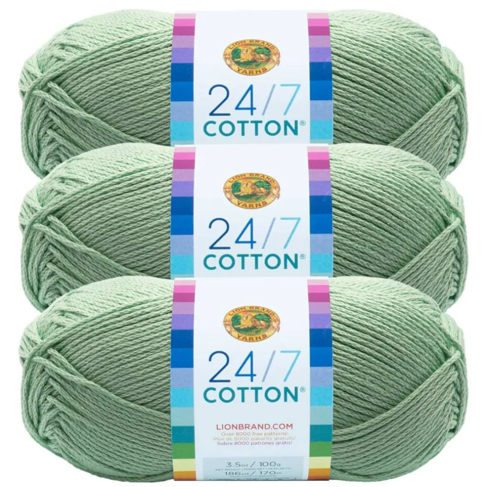 3 Pack Lion Brand® 24/7 Cotton® Yarn