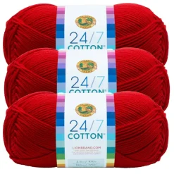 3 Pack Lion Brand® 24/7 Cotton® Yarn