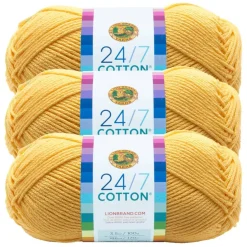 3 Pack Lion Brand® 24/7 Cotton® Yarn