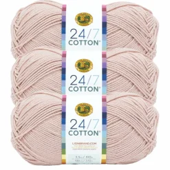 3 Pack Lion Brand® 24/7 Cotton® Yarn