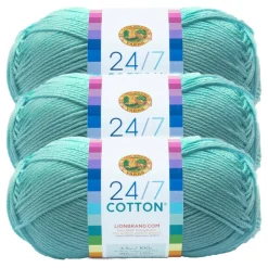 3 Pack Lion Brand® 24/7 Cotton® Yarn