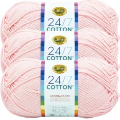 3 Pack Lion Brand® 24/7 Cotton® Yarn
