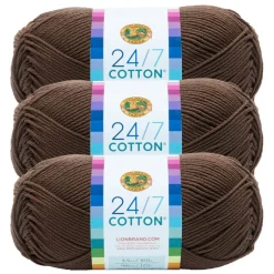 3 Pack Lion Brand® 24/7 Cotton® Yarn