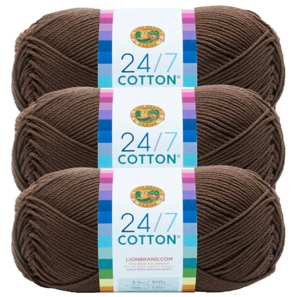 3 Pack Lion Brand® 24/7 Cotton® Yarn