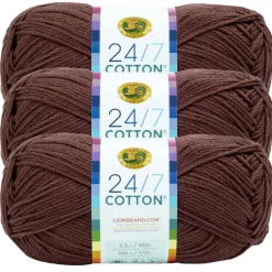 3 Pack Lion Brand® 24/7 Cotton® Yarn