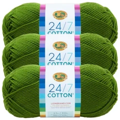 3 Pack Lion Brand® 24/7 Cotton® Yarn