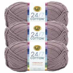 3 Pack Lion Brand® 24/7 Cotton® Yarn