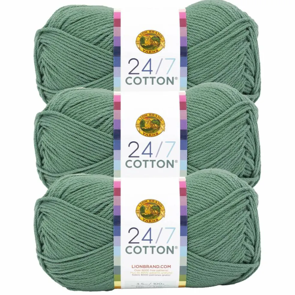 3 Pack Lion Brand® 24/7 Cotton® Yarn
