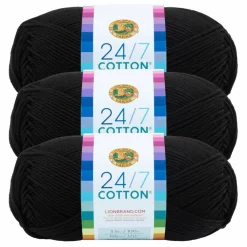 3 Pack Lion Brand® 24/7 Cotton® Yarn