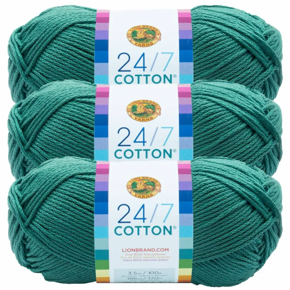 3 Pack Lion Brand® 24/7 Cotton® Yarn