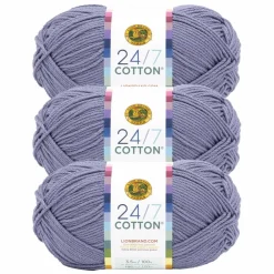 3 Pack Lion Brand® 24/7 Cotton® Yarn