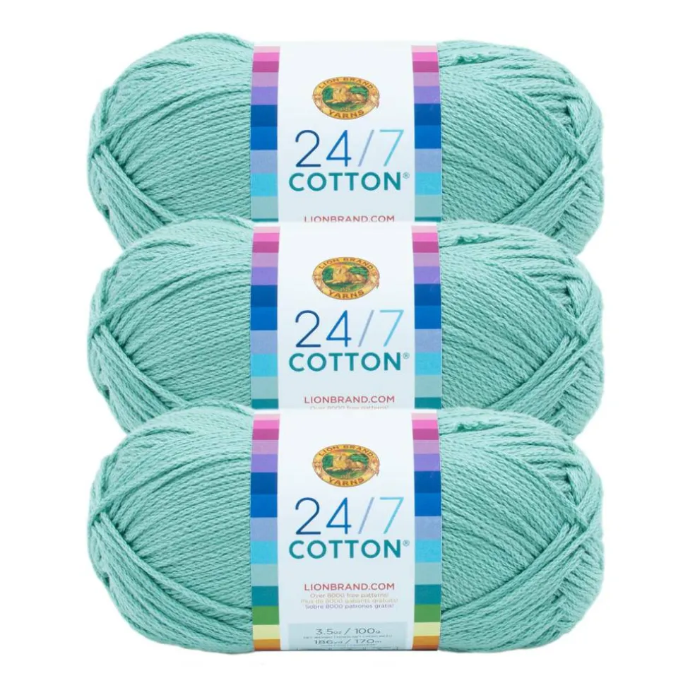 3 Pack Lion Brand® 24/7 Cotton® Yarn