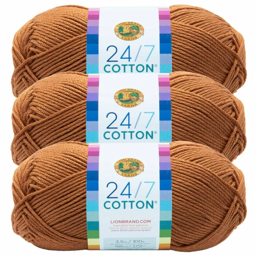 3 Pack Lion Brand® 24/7 Cotton® Yarn