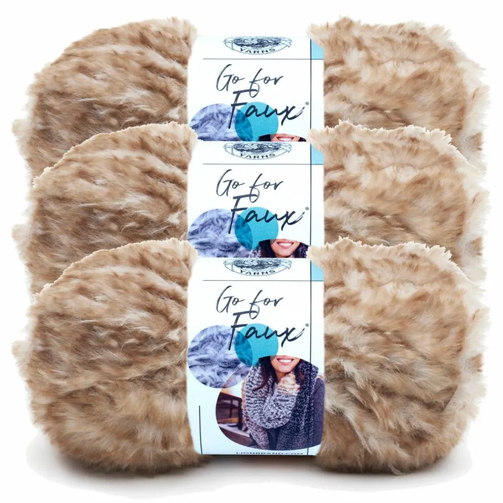 3 Pack Lion Brand® Go for Faux® Yarn