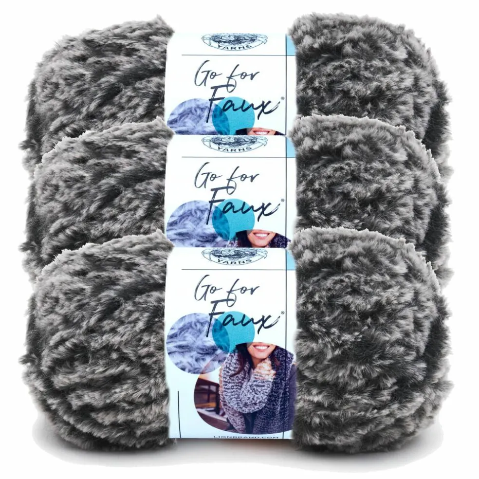 3 Pack Lion Brand® Go for Faux® Yarn