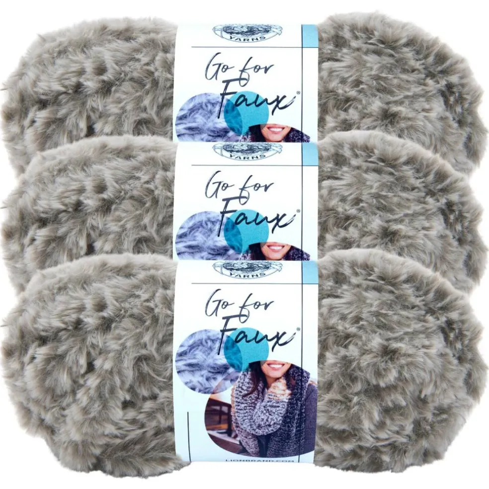 3 Pack Lion Brand® Go for Faux® Yarn