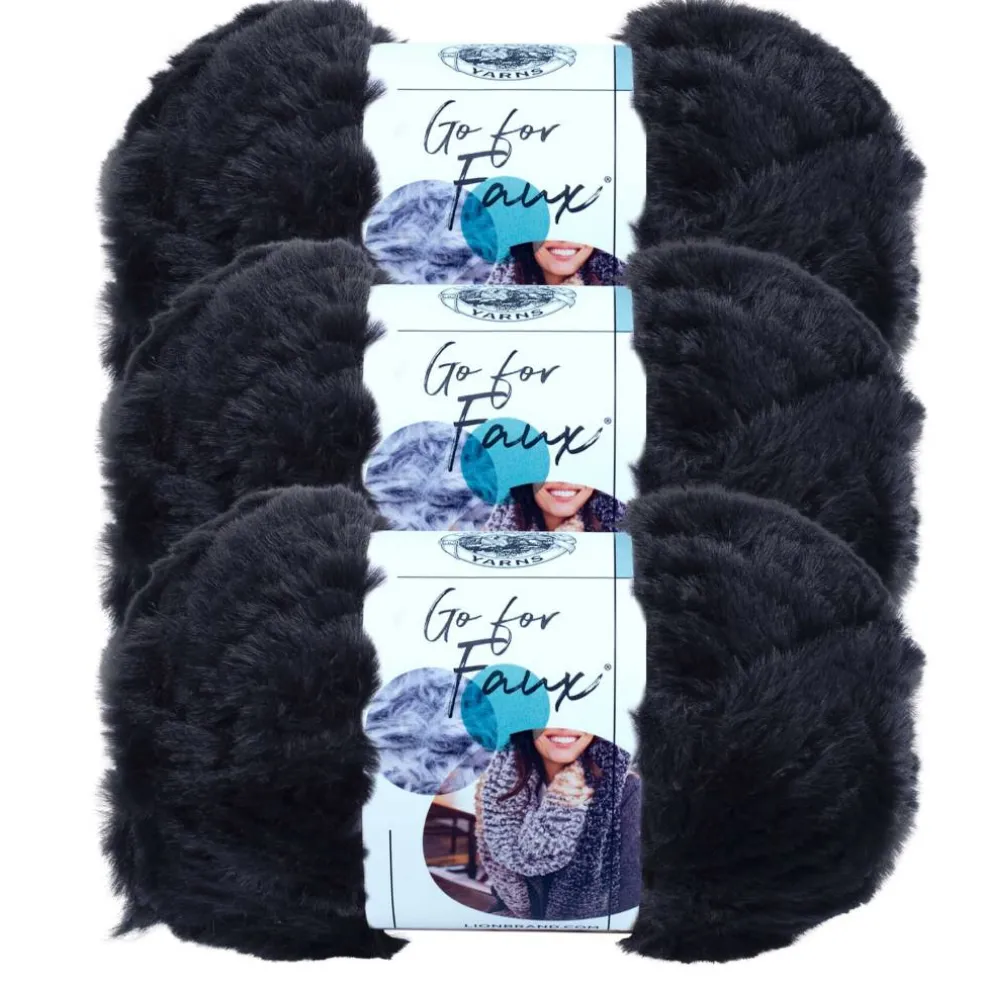 3 Pack Lion Brand® Go for Faux® Yarn