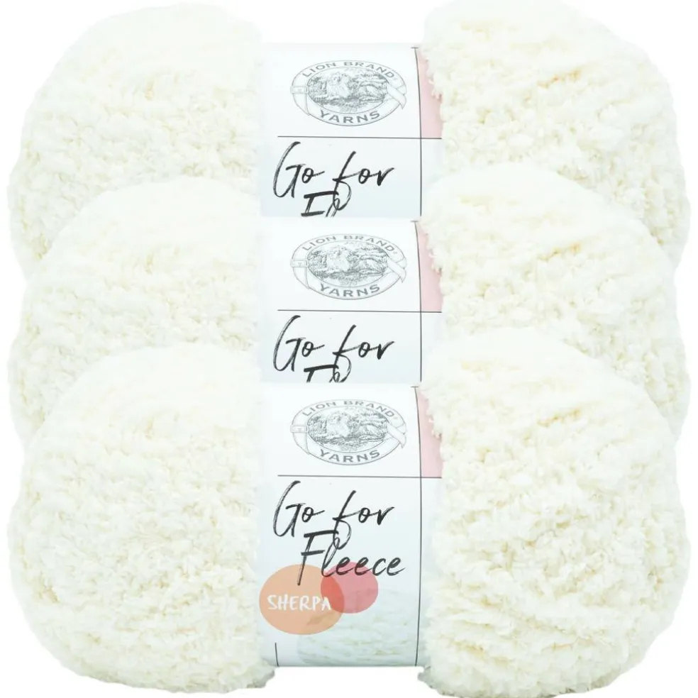 3 Pack Lion Brand® Go For Fleece Sherpa Yarn