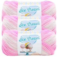 3 Pack Lion Brand® Ice Cream® Yarn