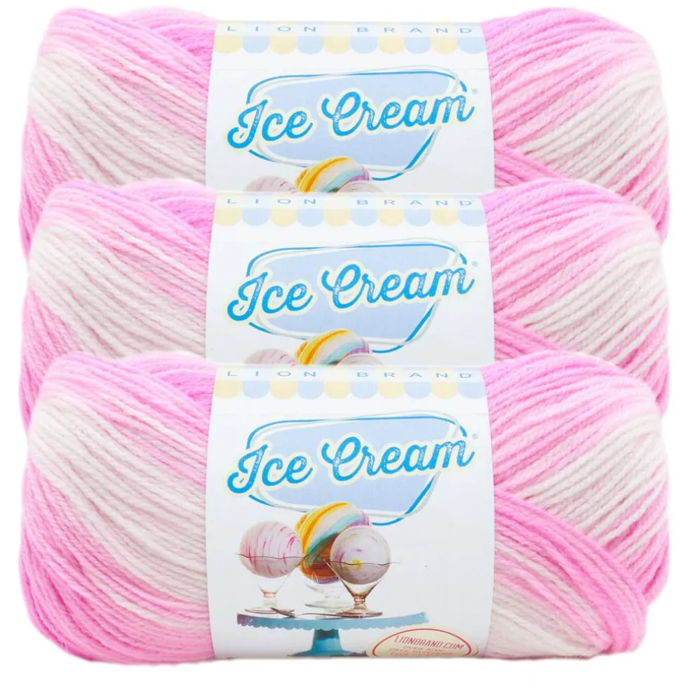 3 Pack Lion Brand® Ice Cream® Yarn