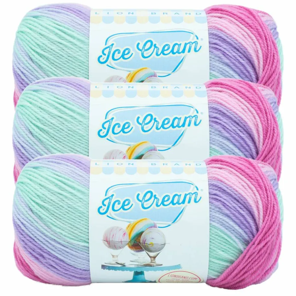 3 Pack Lion Brand® Ice Cream® Yarn
