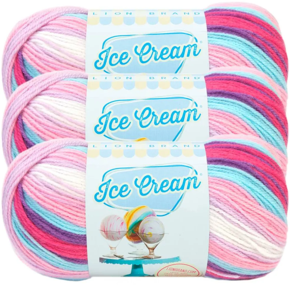 3 Pack Lion Brand® Ice Cream® Yarn